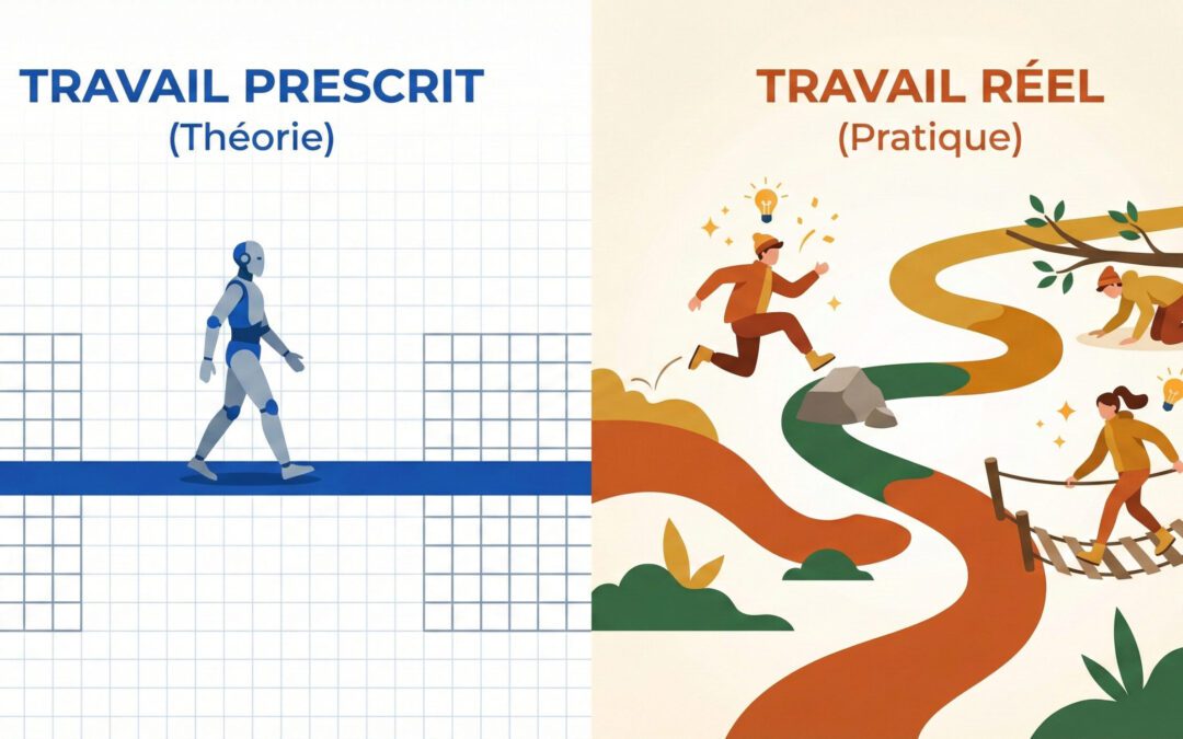 Travail prescrit vs travail réel : pourquoi suivre la procédure à la lettre ferait couler votre entreprise